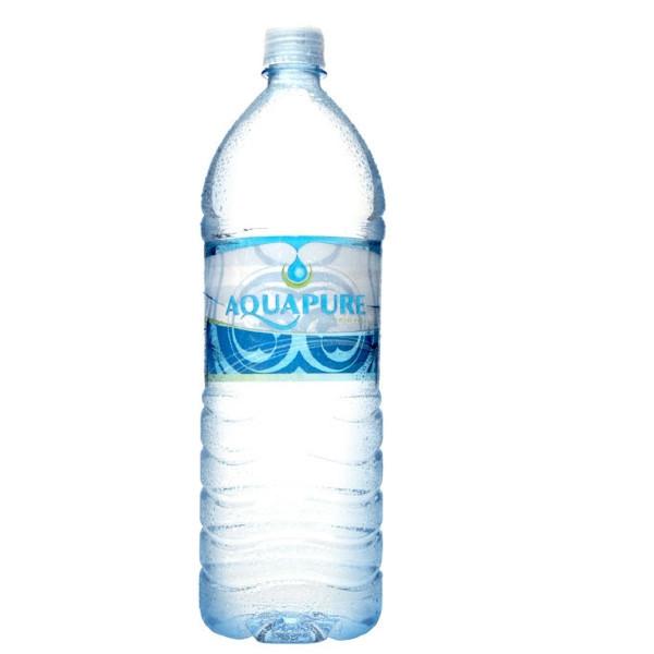 bah> Aqua Pure Water 1 LITER (50.7 FL OZ.), case 12 count