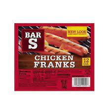 aba>Bar S Hot Dogs, Chicken (8 pack)