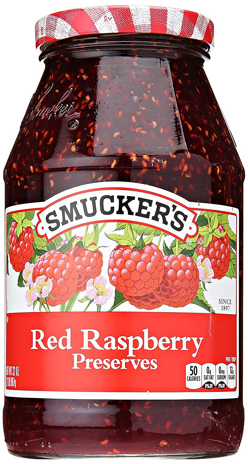 bah>Smucker's Raspberry Preserve, 12oz (340g)