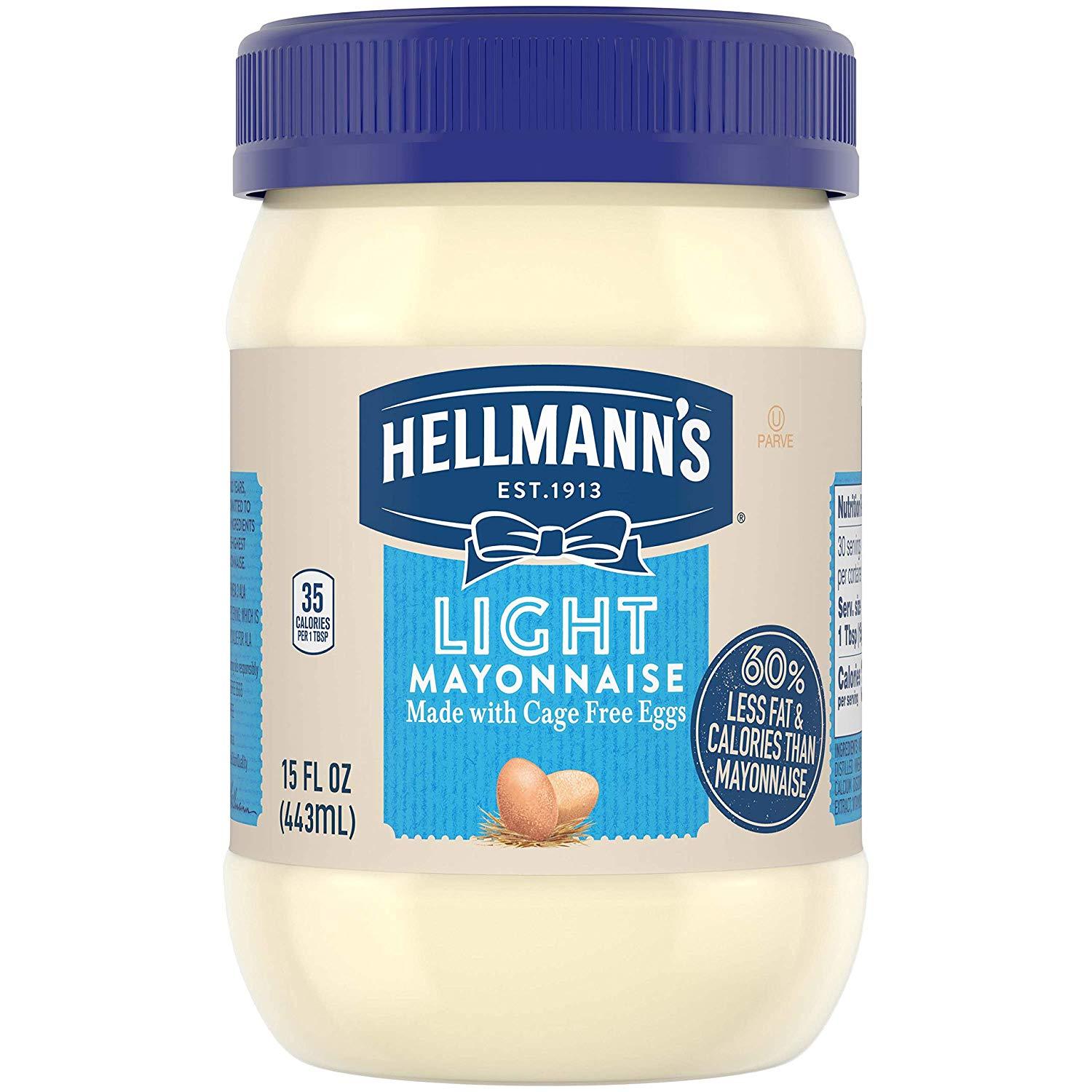 aba>Hellman's Light Mayonnaise, 15 oz