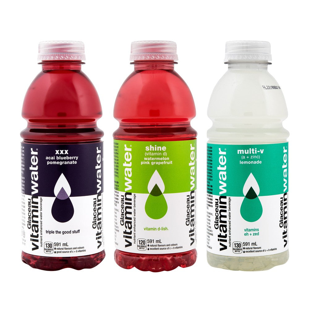 bah>Glaceau Vitamin Water Assorted Flavors, litre