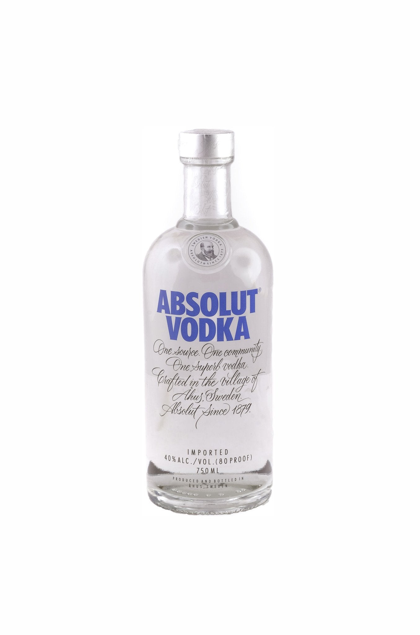 aba>Absolut Vodka 80% Proof, 750ml
