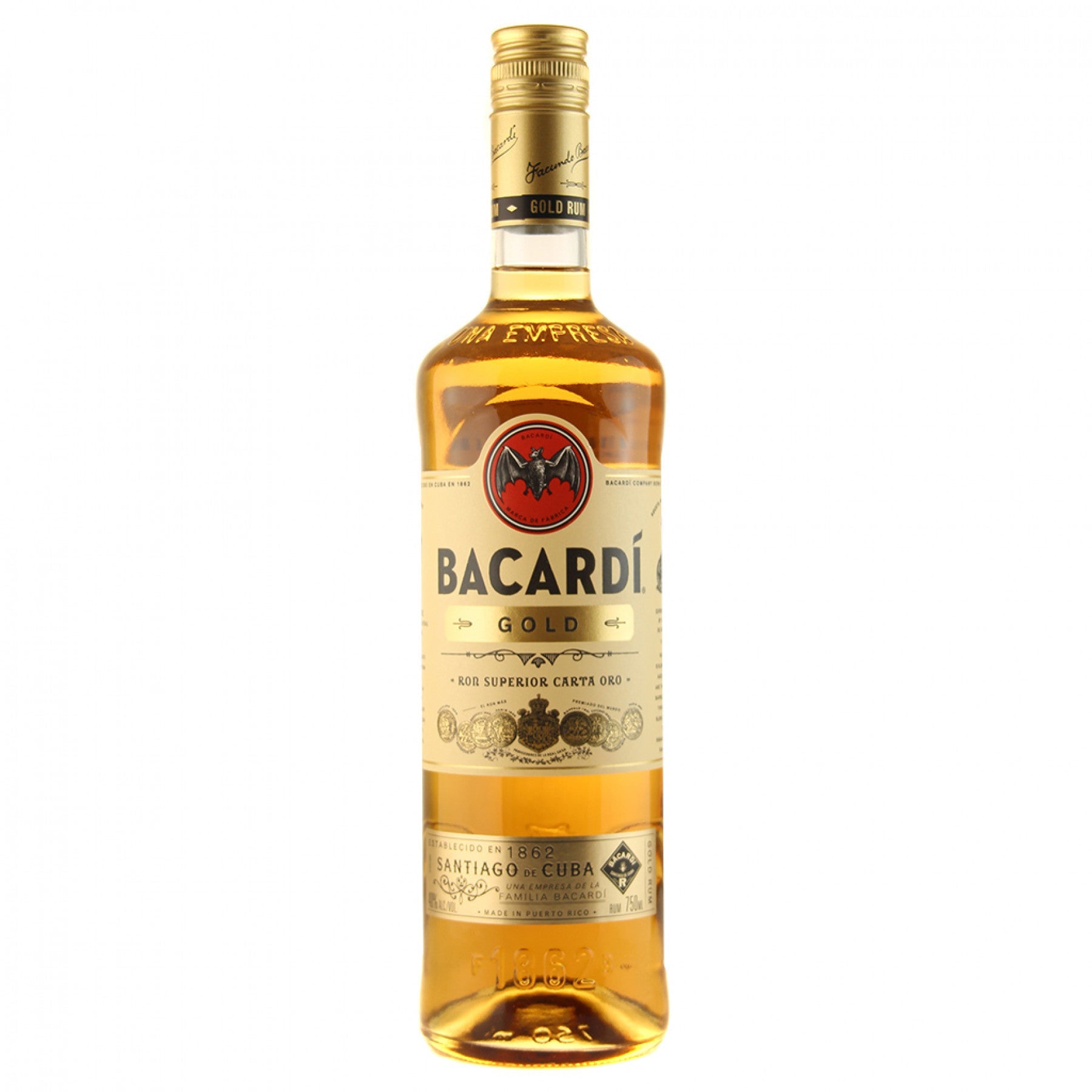 bah>Bacardi Gold Rum, 1 litre