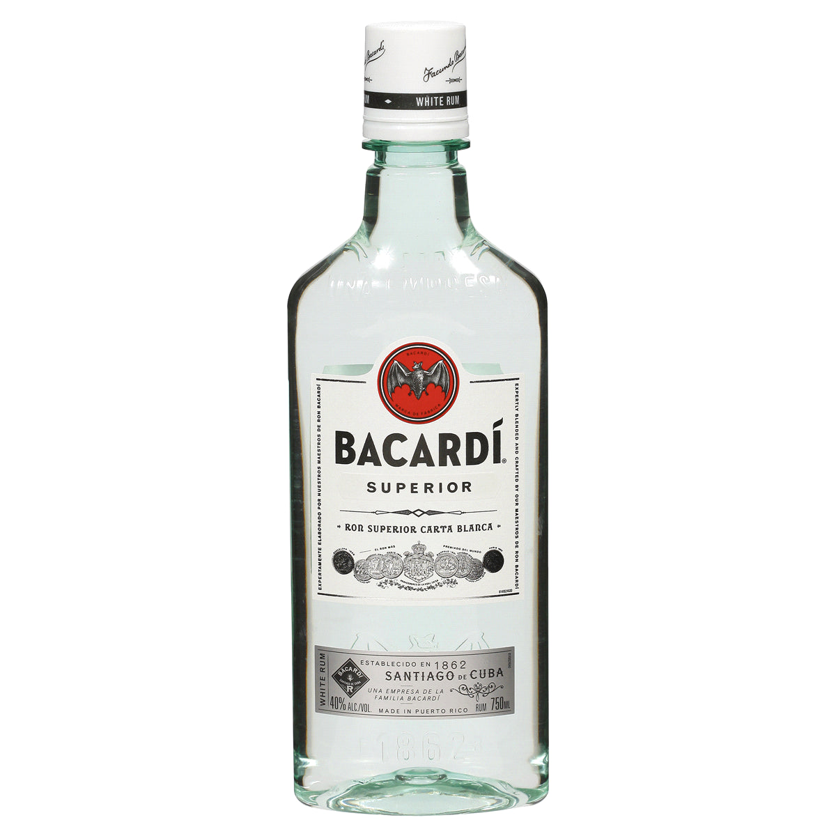 bah>Bacardi White Rum, 1 litre
