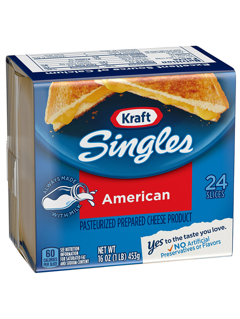 stm>Kraft American Singles Cheese, 24 slices