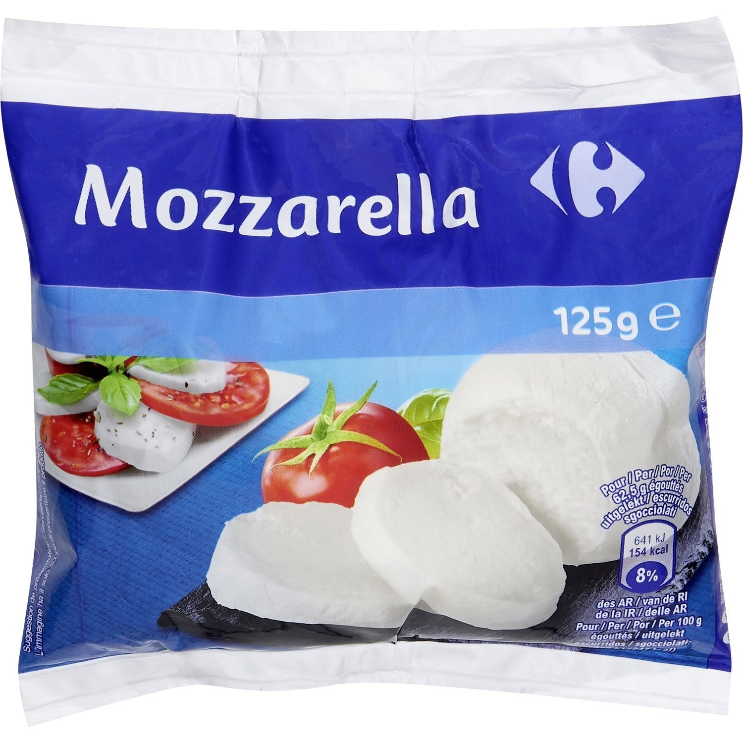 stm>Mozzarella 125gr, Carrefour