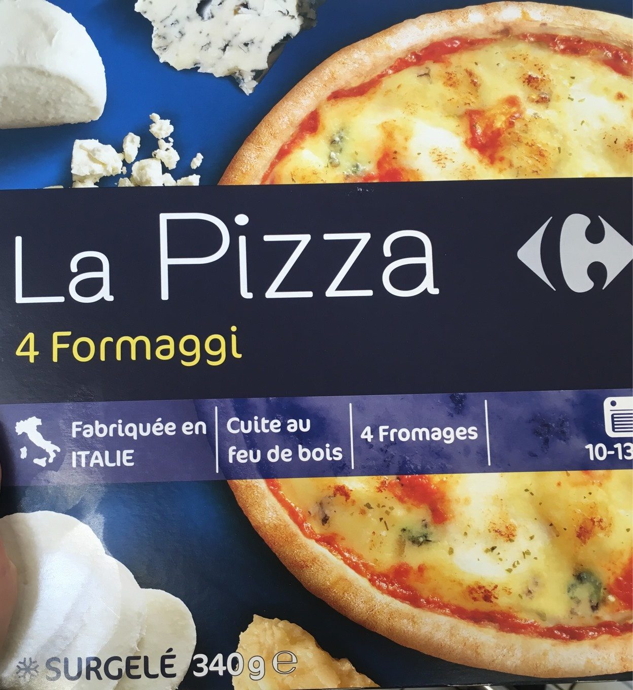 stm>Pizza Four Cheese, Carrefour, Organic 350gr, 10 oz