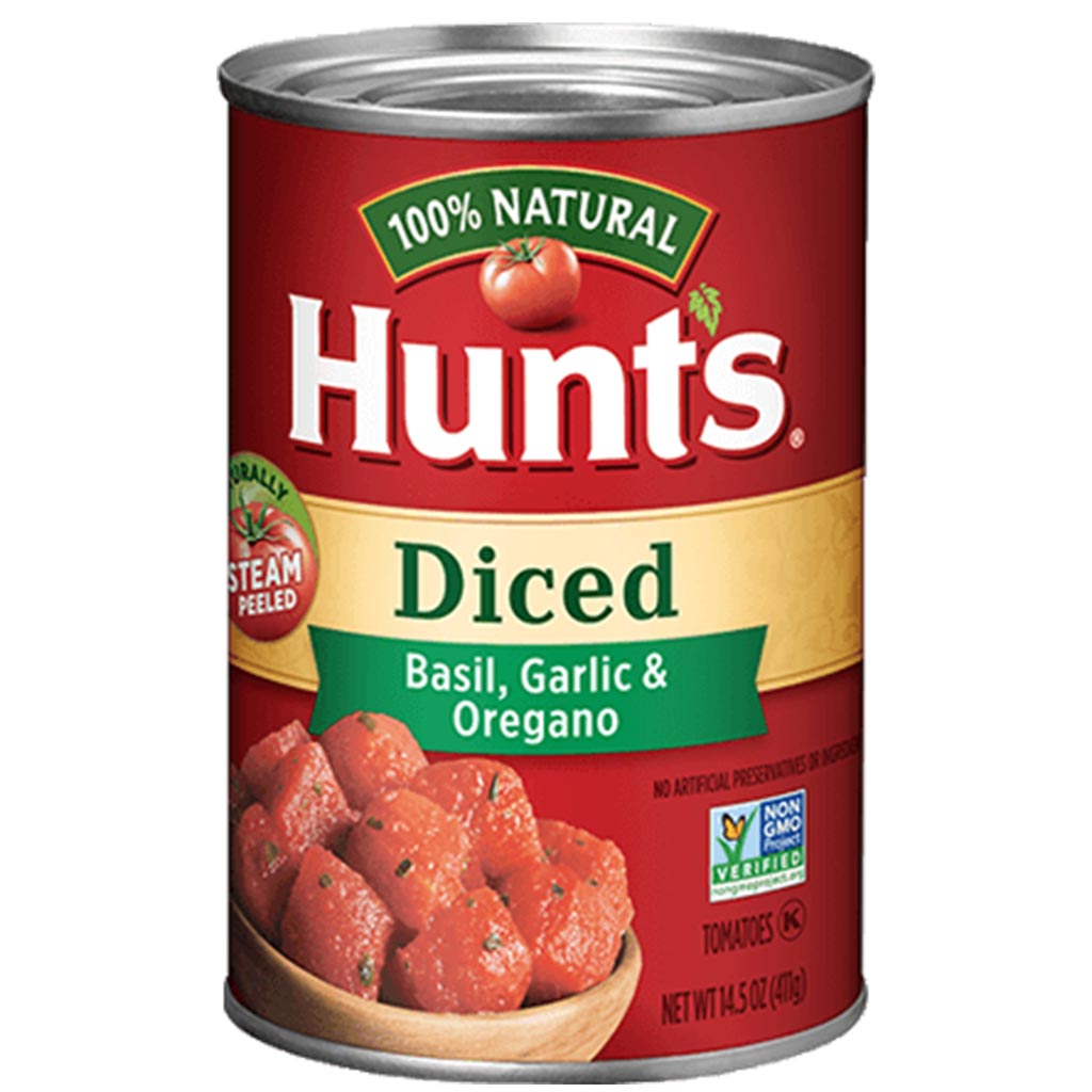 stl>Hunt's Diced Tomatoes, Basil, Garlic, Oregano - 1 can - 14oz