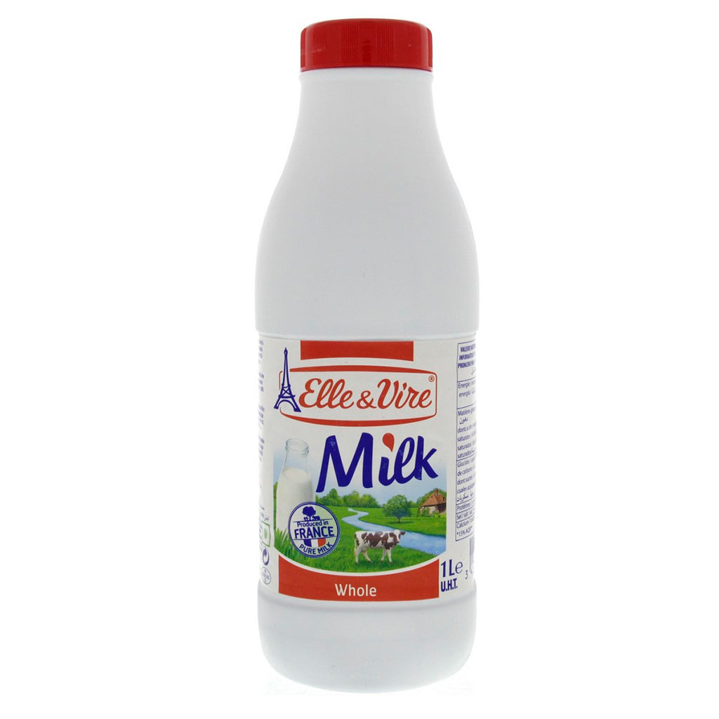 gre>Milk, Whole - Elle & Vire - 1Litre