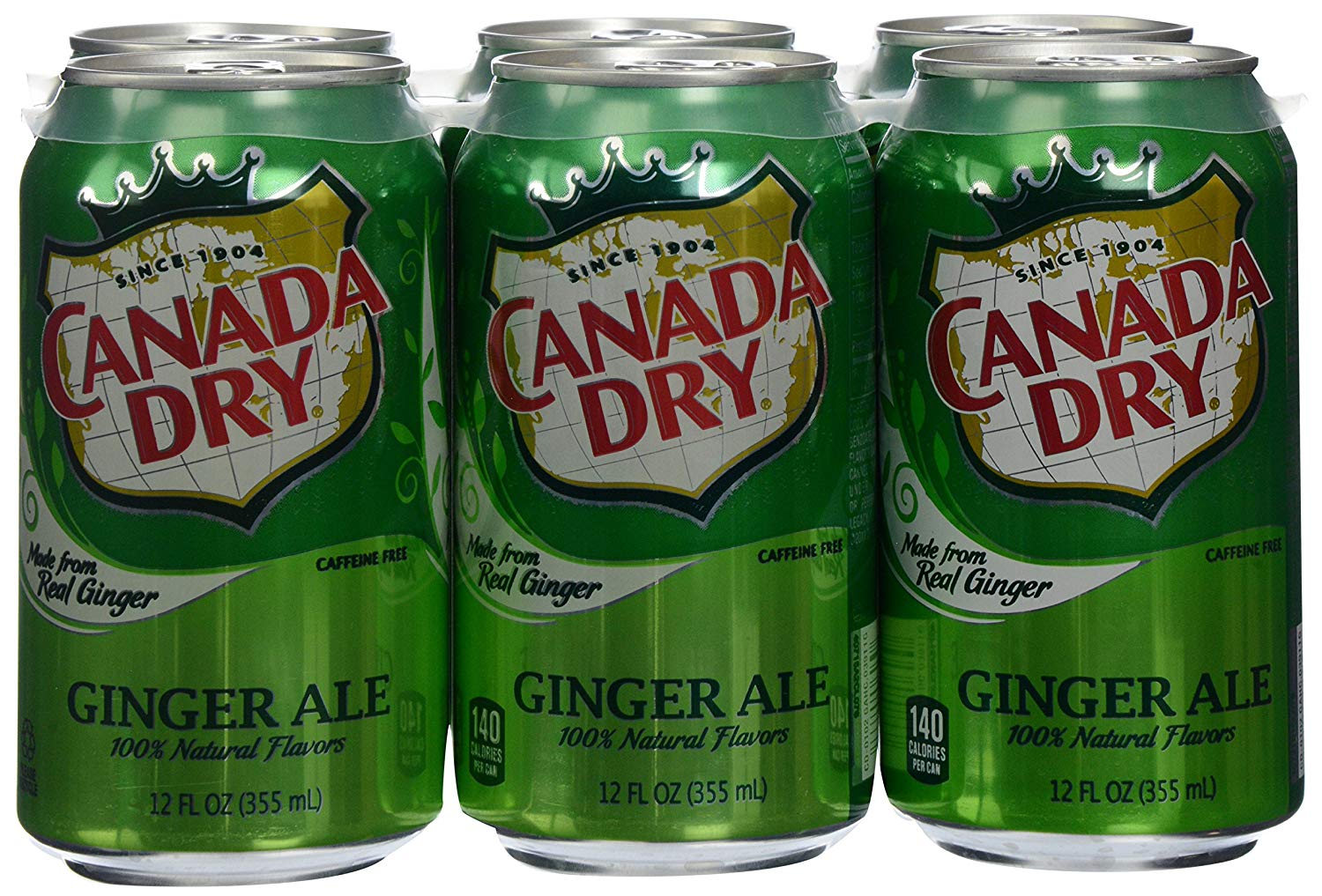gre>Canada dry - Ginger Ale - 6 Pack - cans