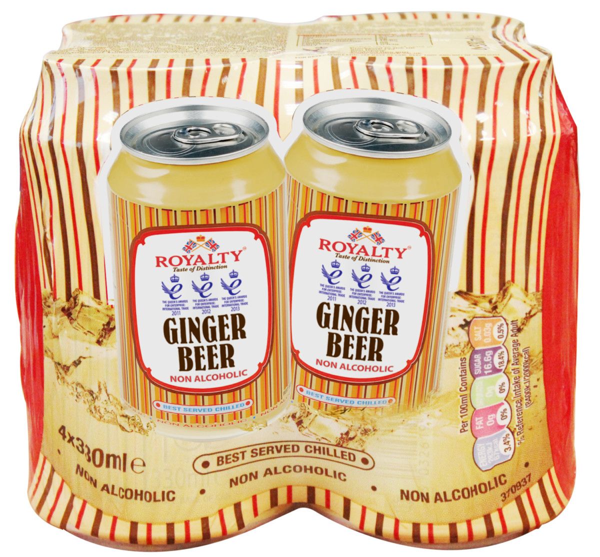 gre>Royalty Ginger Beer - 4 Pack - cans