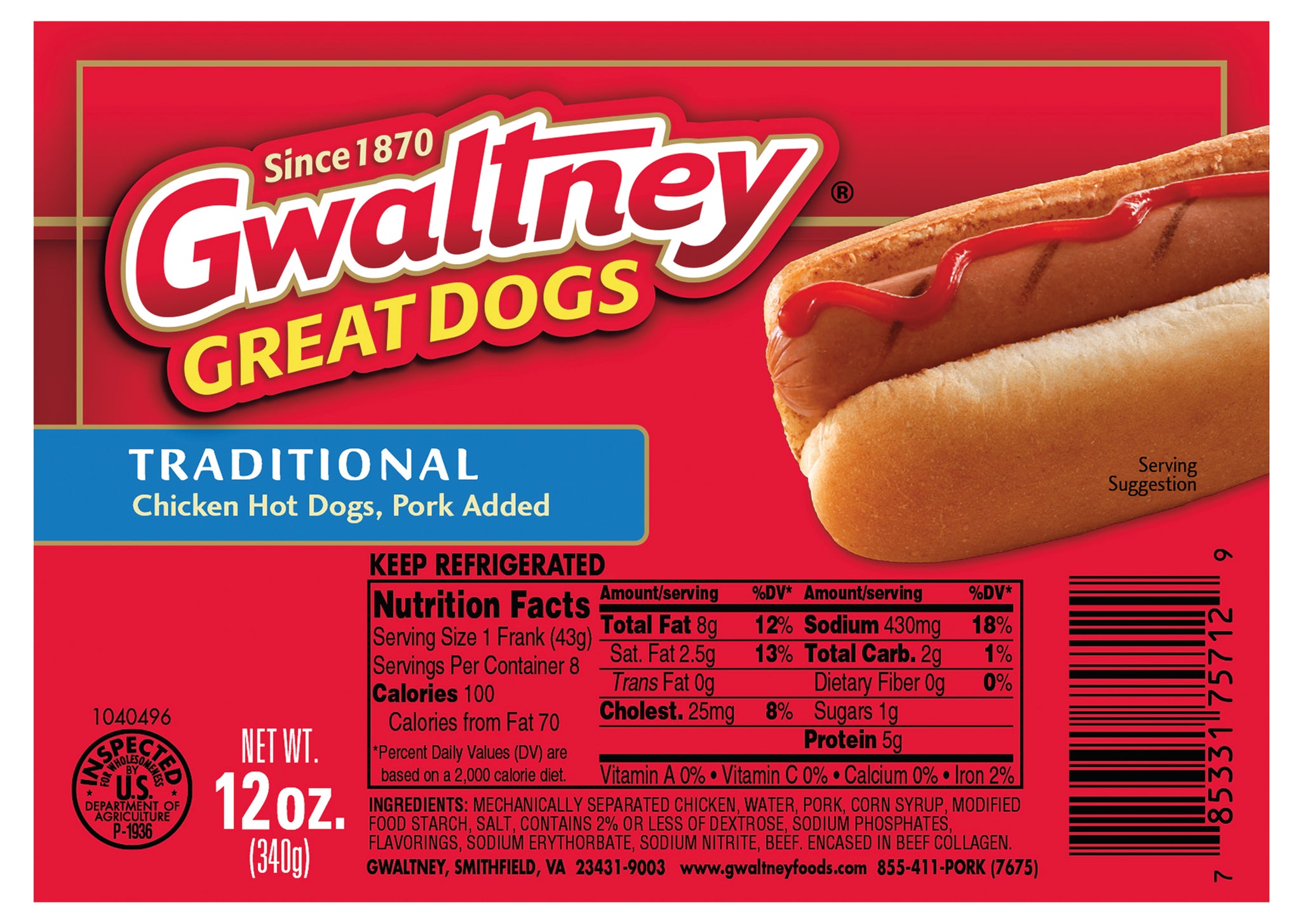 bel>Gwaltney Hotdogs
