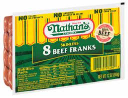 aba>Nathans Beef hotdogs 8ct