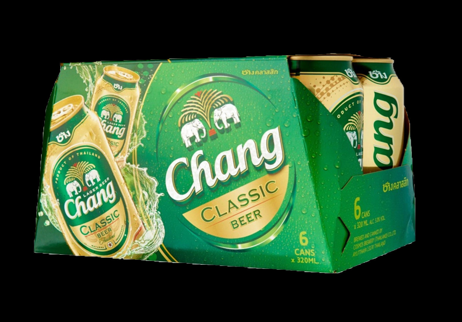 tha>Chang Locally brewed beer 6 x 330 ml cans