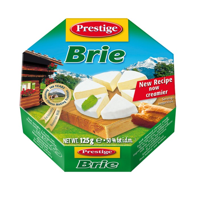 tha>Prestige Danish Brie Cheese 125 gram