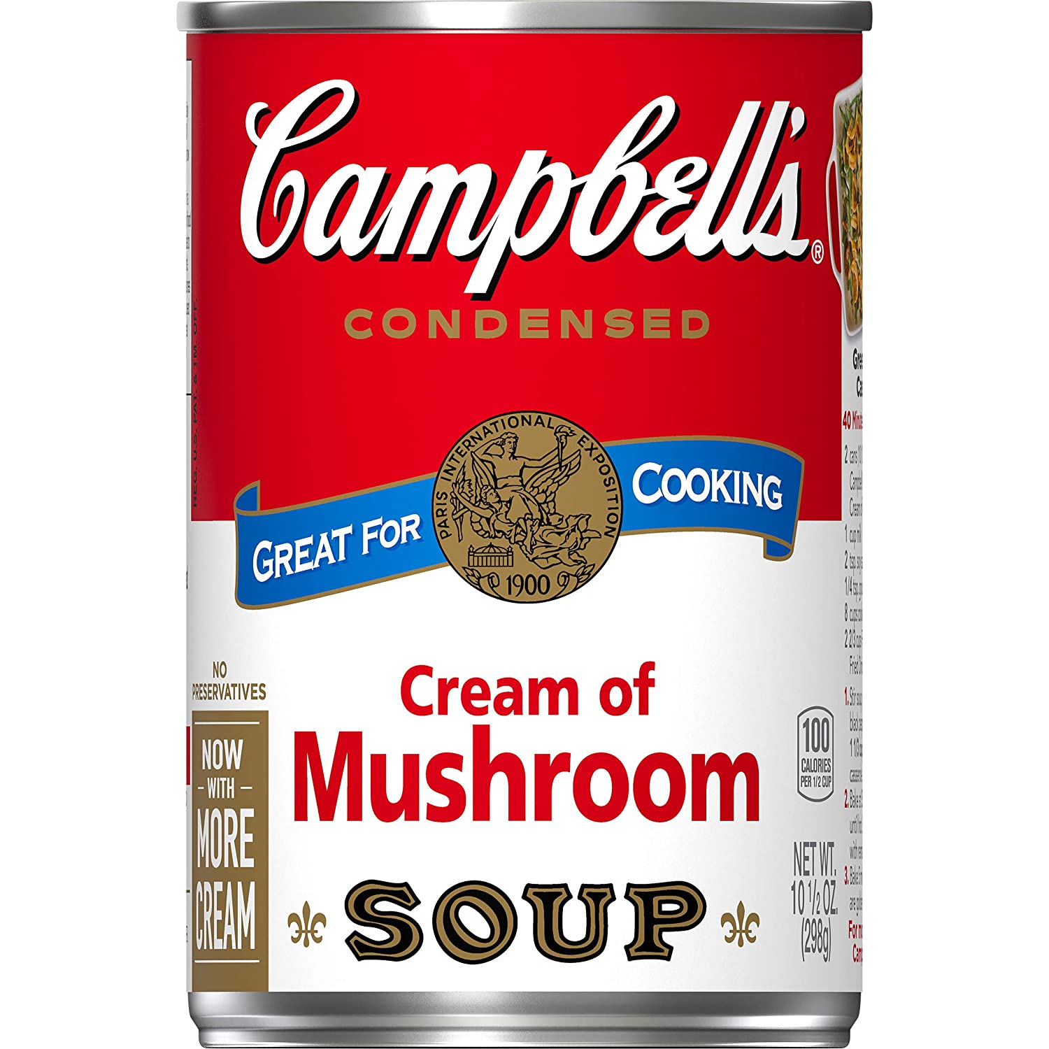 tha>Campbell's cream of mushroom, condensed soup, 305 gram