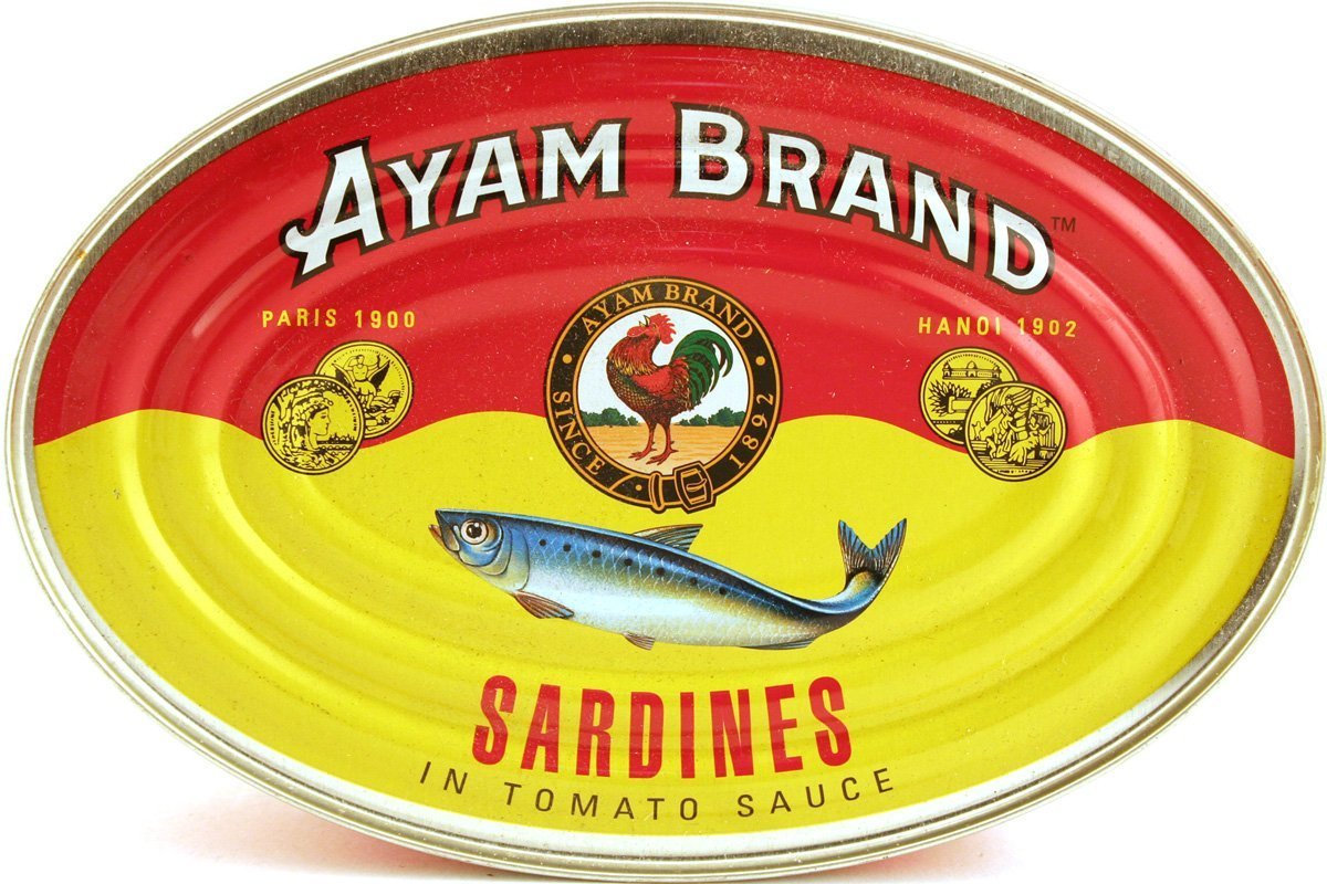 tha>Ayam Sardines in tomato sauce, tinned, 155 gram
